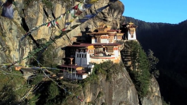 Paro Taktsang, a.k.a. Tiger's Nest Monastery, in Bhutan