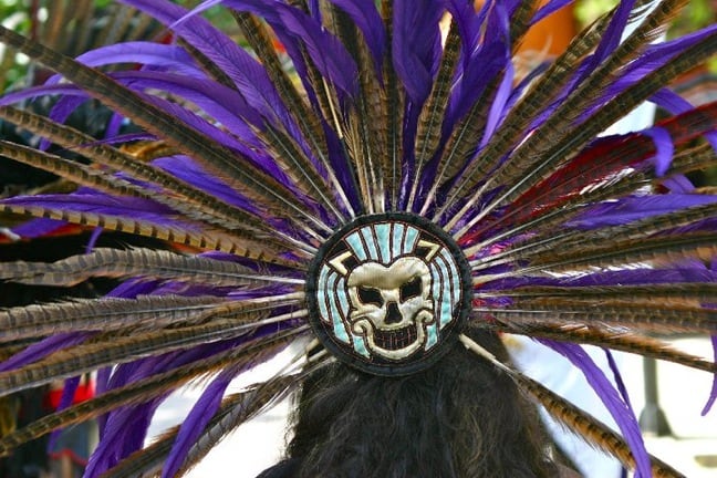 Mayan Dancer's Headdress in Tulum, Mexico