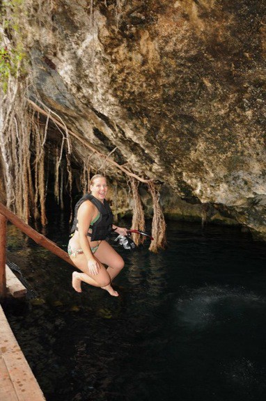 Swimming in Cenotes in the Riviera Maya, Mexico