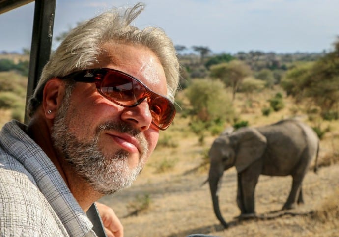 Animal Selfies - Elephant in Background