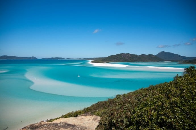 A Whitsunday Islands National Park egyike a 10 nagyszerű ausztrál nemzeti parknak a világutazás bakancslistáján