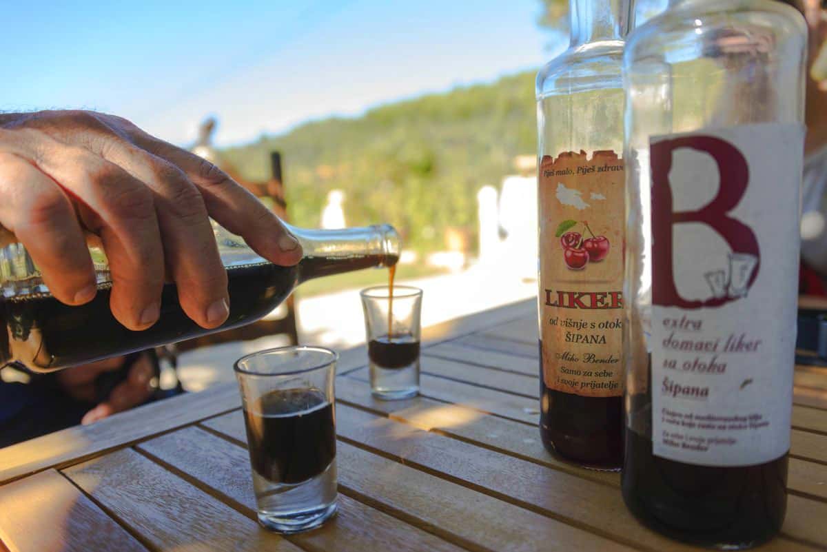 Balkan Travel-Via Dinarica Sipan Croatia Olive Oil Liqueur