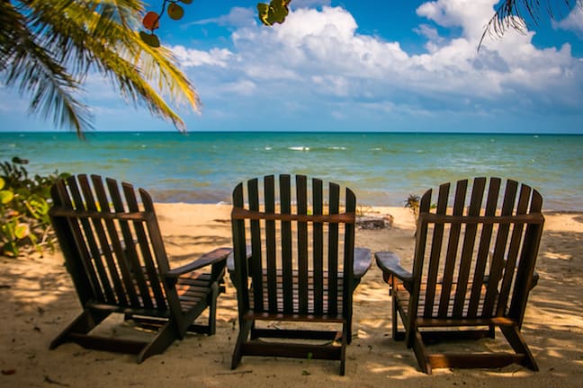 Beach Chairs at Hamanasi Dive Resort, Belize - Luxury Caribbean Vacations