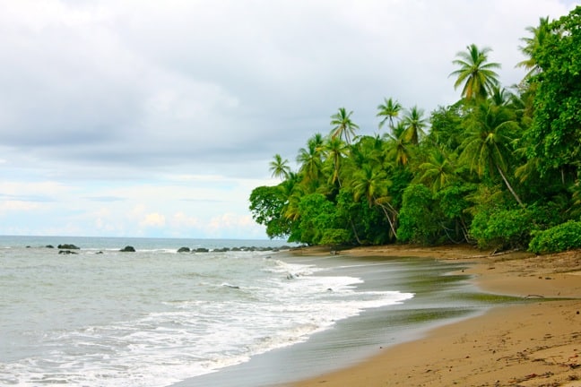 Beach at Sirenis Station in Corcovado National Park, Costa Rica