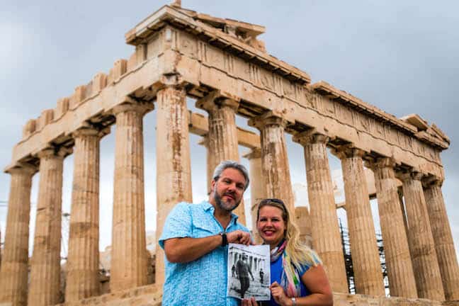 Bret Love & Mary Gabbett at the Acropolis of Athens