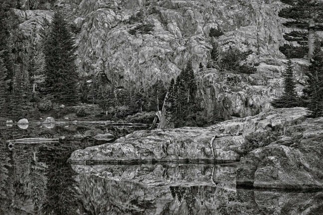 Ansel Adams Wilderness, California. Sunrise, Cabin Lake