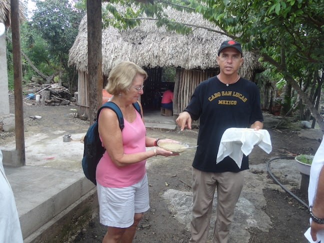 Dr Martha Honey tours Coba, Mexico during TBEX Cancun