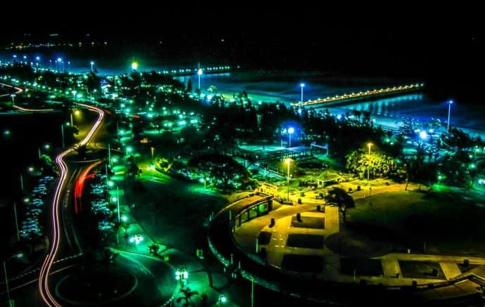 Durban Boardwalk at Night