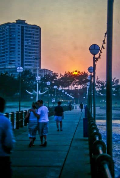 Durban Boardwalk at Sunset