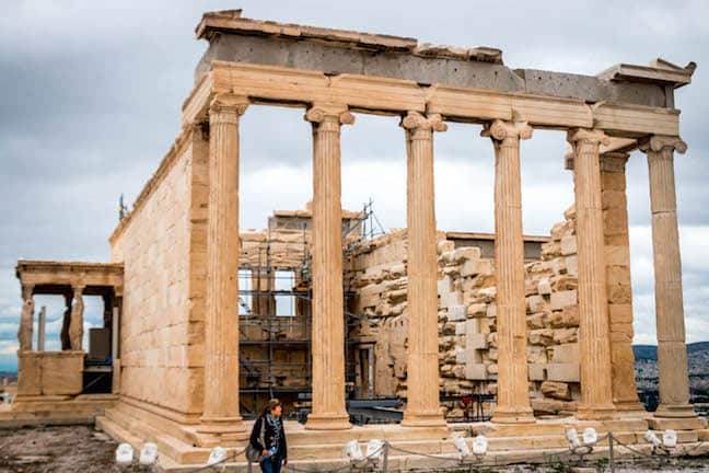 Erechtheion at the Acropolis of Athens