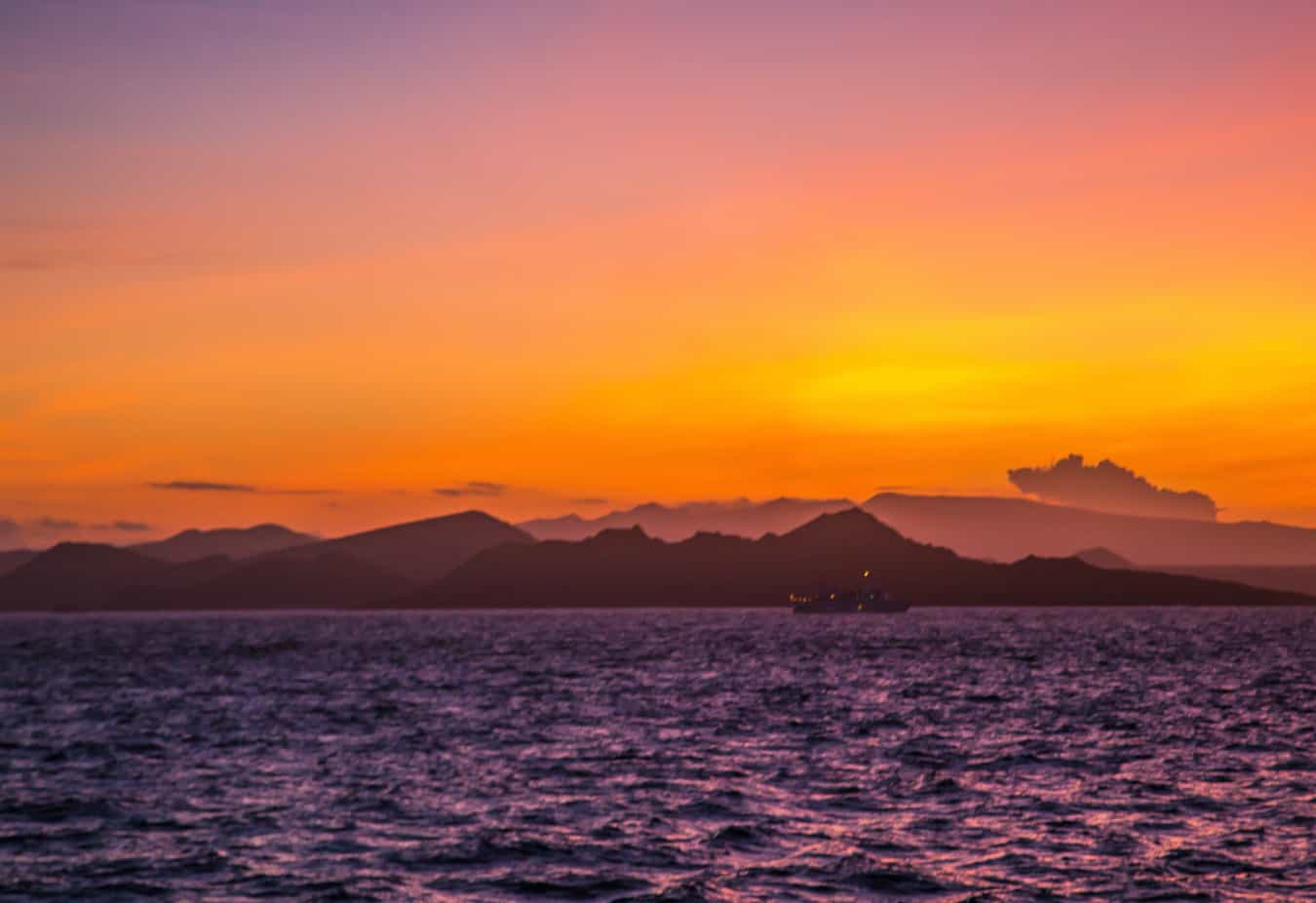 Galapagos Islands Sunset