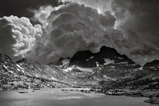 Ansel Adams Wilderness, California. Afternoon Thunderstorm, Garnet Lake.