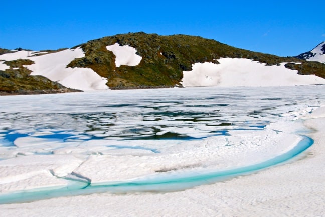 Glacial Ice in the Jotunheimen Mountains, Norway