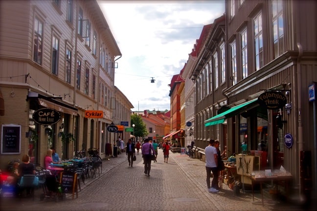 The Haga Old Town section of Gothenburg, Sweden