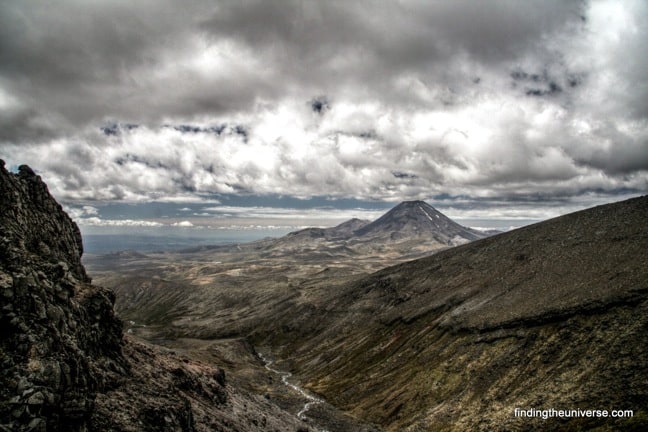 View of Mount Ngauruhoe from Ruapehu, New-Zealand