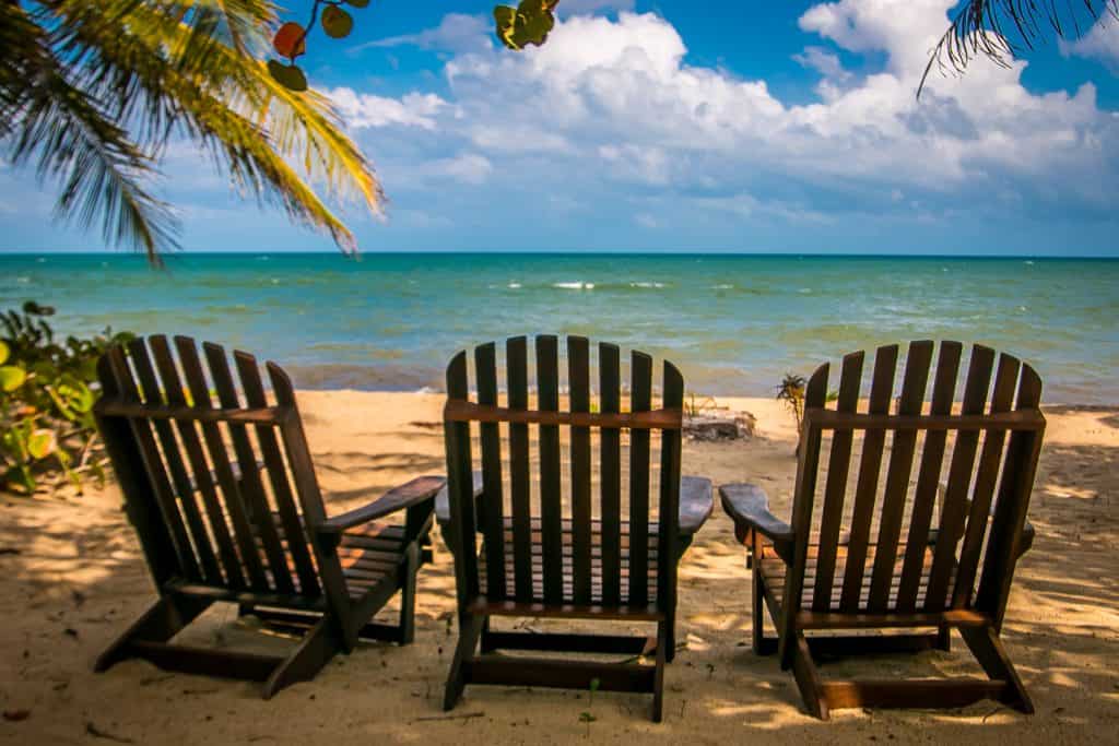 Hamanasi Beach Resort Beach Chairs in Belize