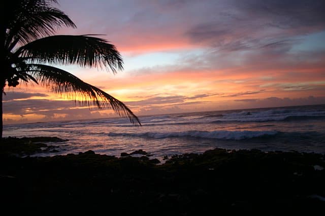 Hawaii Sunrise on the Big Island - most beautiful beaches in the world