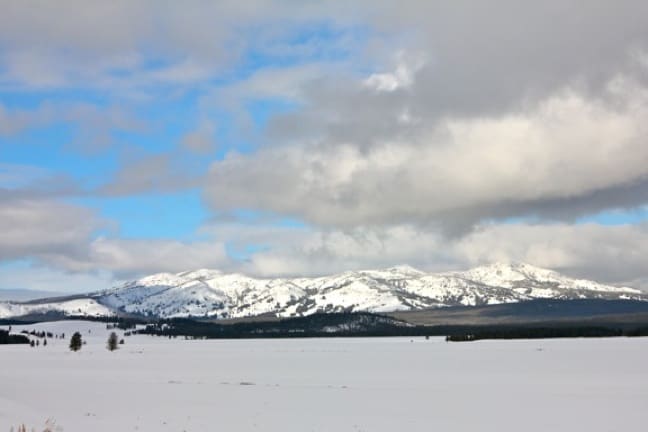 Hayden Valley in winter, Yellowstone National Park 