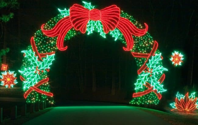 Best Christmas Lights in Georgia -Callaway Gardens Fantasy in Lights