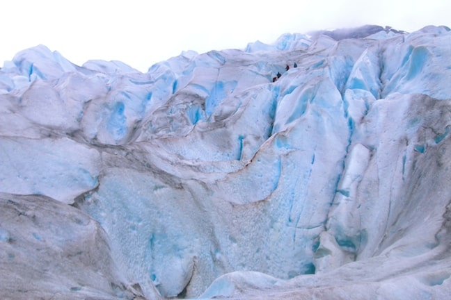 The Steep Incline of Nigardsbreen Glacier, Norway