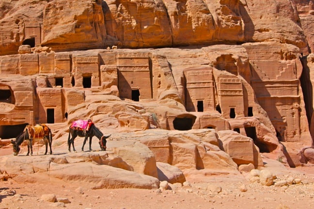 Royal Tombs in Petra, Jordan