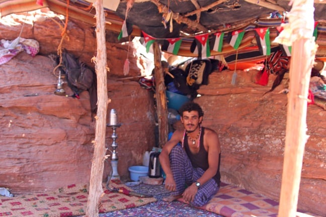 Berber Tent Atop the Treasury in Petra, Jordan 