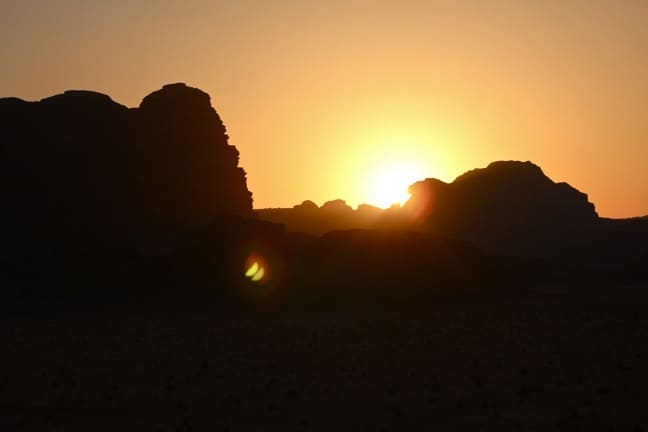 Sunset Over Wadi Rum, Jordan