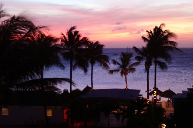 Sunset in Aruba, one of the best Caribbean Islands to Visit for Nature Lovers