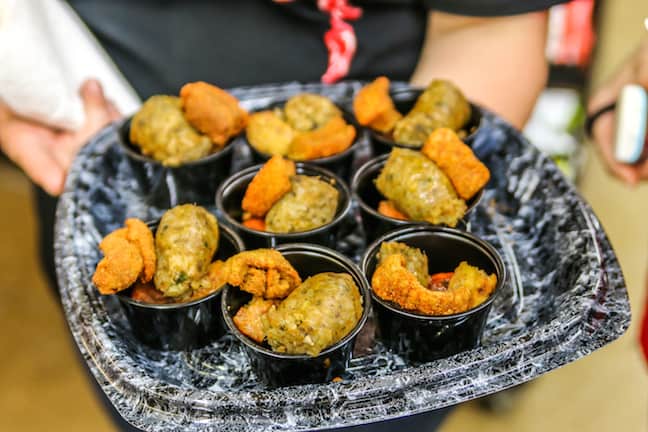 Cajun Food Tours Tasting of Boudin at Nunu's Fresh Market 