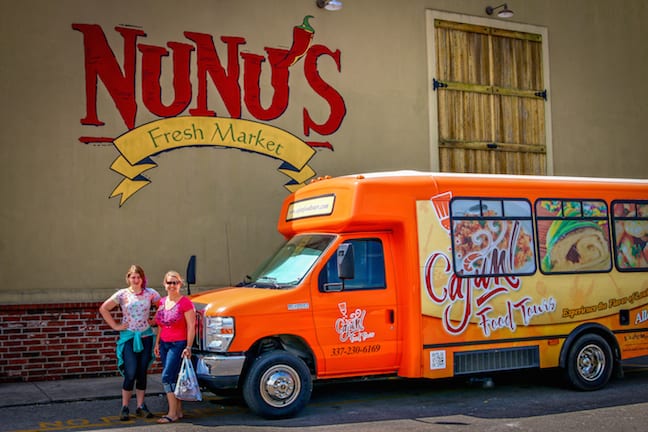 Cajun Food Tours to Nunu's Fresh Market in Lafayette, Louisiana 