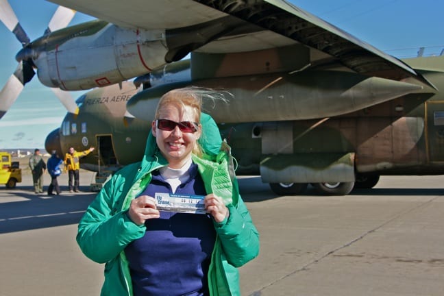 Boarding Hercules for Flight to Antarctica