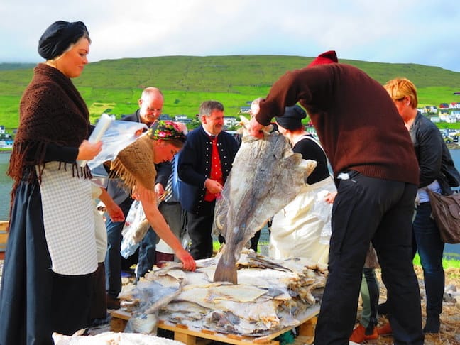 Faroese People Sharing Their Catch, photo by Mike Jerrard