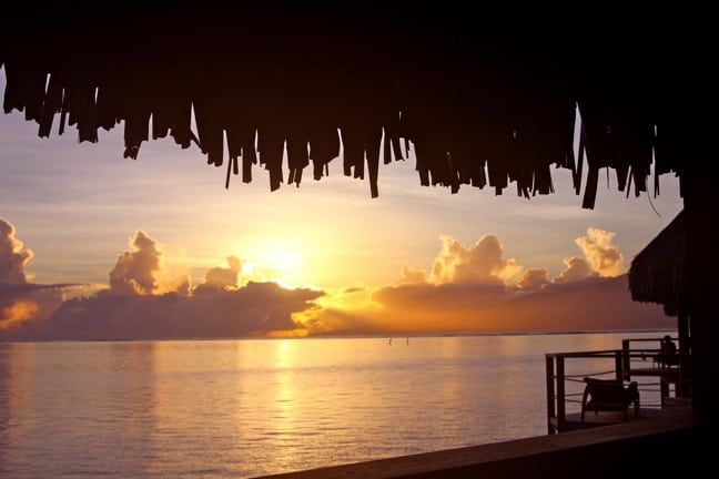 Sunrise Over Moorea, Tahiti