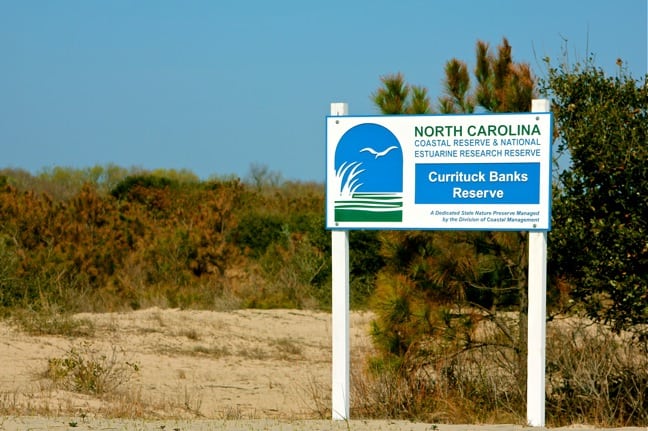 Currituck National Wildlife Refuge in Corolla, North Carolina 