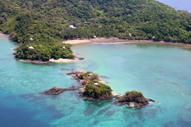 An Aerial View of Islas Secas, Panama