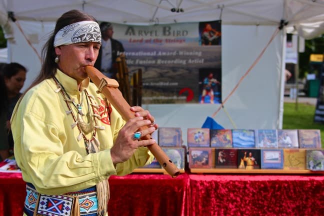 Native American Musician Arvel Bird, North Georgia Pow Wow
