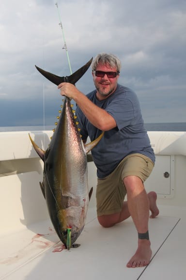 100-Pound Yellowfin Tuna Caught Off Panama's Hannibal Shelf