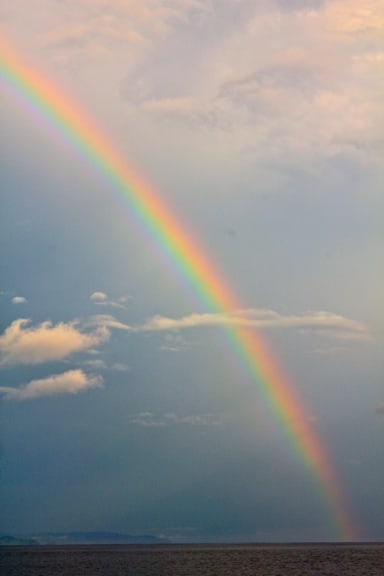Rainbow over the Pacific Ocean, Panama