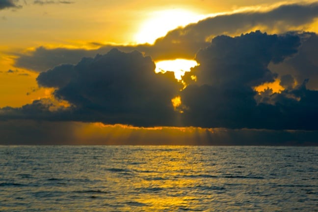 Sunset at Islas Secas, Panama