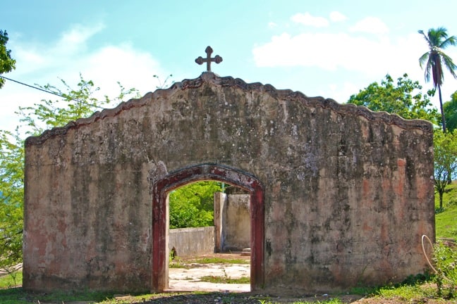 Church Ruins at Coiba Island Prison, Panama