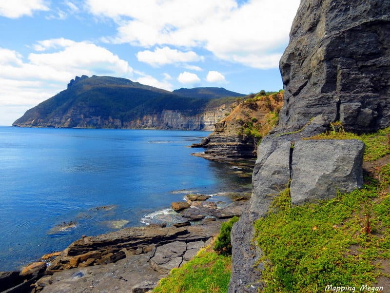 The rugged coastline of Maria Island, Australia