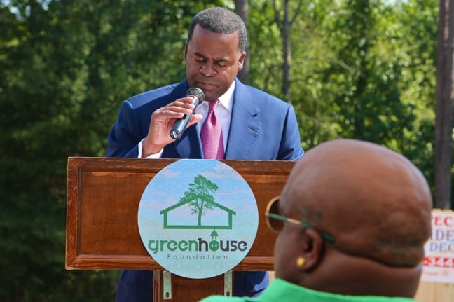 Atlanta Mayor Kasim Reed at GreenHouse Foundation Groundbreaking