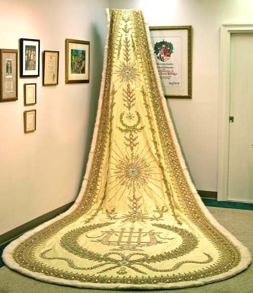 Mardi Gras Queen's Cape at Mobile Carnival Museum