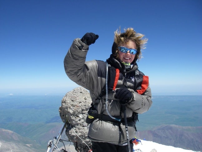 Jordan Romero Atop Mount Vinson, Antarctica