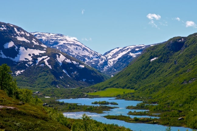 Reflective River in Jotunheimen, Norway