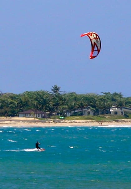 Kite surfing