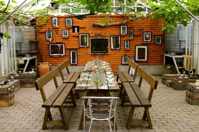 Dining Room at Kosters Tradgardar (Kosters Garden) on South Koster Island, Sweden