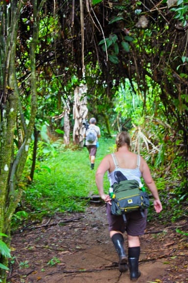 Hiking into Corcovado National Park, Costa Rica