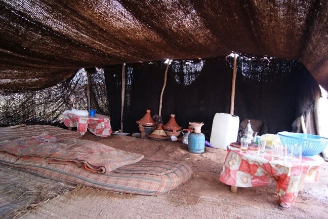 Berber Tent in the Atlas Mountains of Morocco