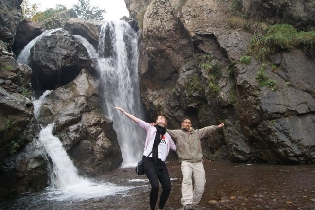 Waterfall in the Atlas Mountains of Morocco